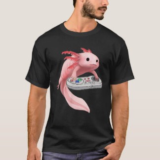 Axolotl Cute Fish Spela videospel - Axolotl Gam T Shirt