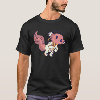 axolotl cute funny axolotl lover space spaceman 1 t shirt