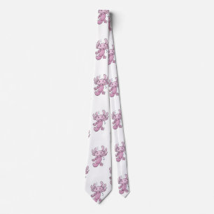 Axolotl Dabbing Neck Tie Slips