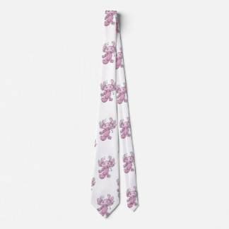 Axolotl Dabbing Neck Tie Slips