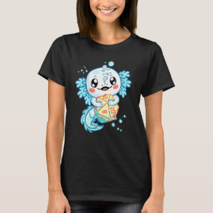 Axolotl Dice for Dragons D20 RPG Gamer Manar Kvinn T Shirt