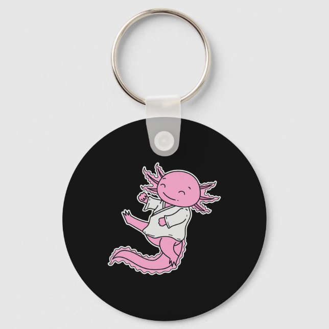 Axolotl do Karate Nyckelring (Framsida)