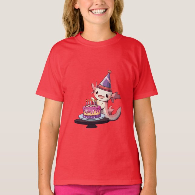 Axolotl-entusiastist T-födelsedagspresent-idé T Shirt (Framsida)