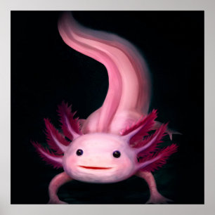 Axolotl filt Cute-presentidé Poster