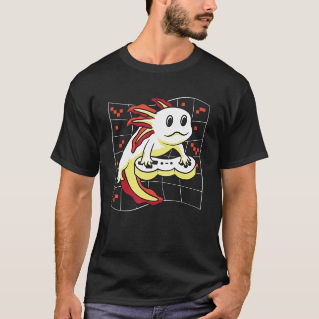 Axolotl Fish  Mexican Salamander Walking Fish Gami T Shirt (Framsida)