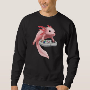 Axolotl Fish Spela videospel White-Axolotl Liza Lång Ärmad Tröja