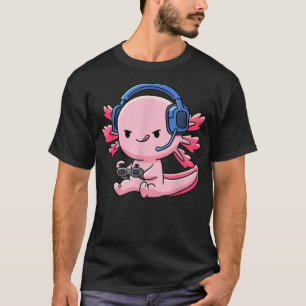 Axolotl Fish Video Game Gaming Boys Girls Anime Li T Shirt