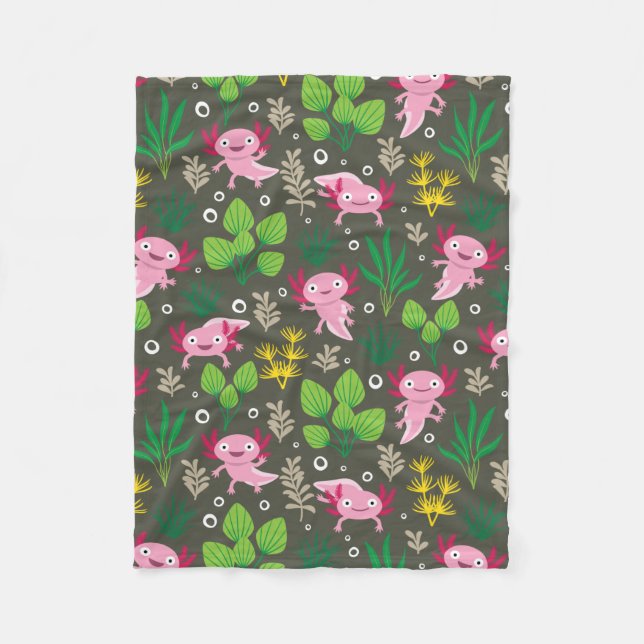 Axolotl Fleece Blanket (Framsidan)