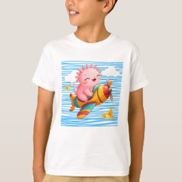 Axolotl flygplan t shirt