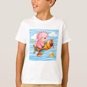 Axolotl flygplan t shirt