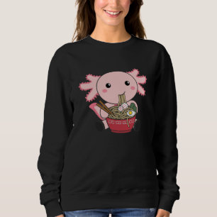 Axolotl Food Ramen Japansk Food Kawaii Animals T Shirt