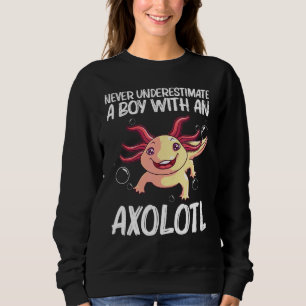 Axolotl for Boys Kids Aquatic Salamander T Shirt