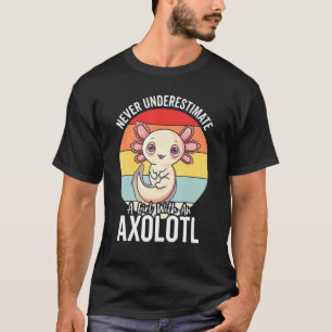 Axolotl för flickor Retro 90s Axolotls T Shirt