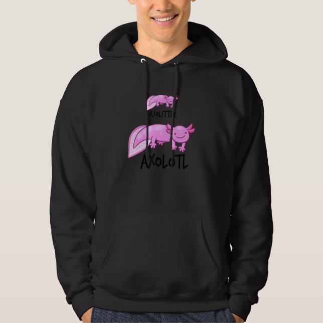 Axolotl for Girls Boys Kids Axolotl Axolitl Hoodie (Framsida)