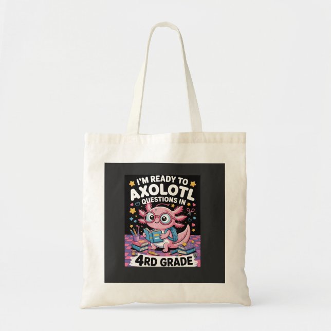 Axolotl-frågor i 4:e klass  tygkasse (Framsidan)