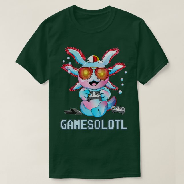 Axolotl Funny Boys Gamesolotl plush Pet Kids T Shirt (Design framsida)