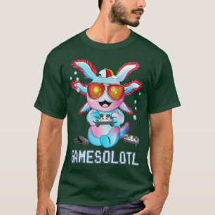 Axolotl Funny Boys Gamesolotl plush Pet Kids T Shirt