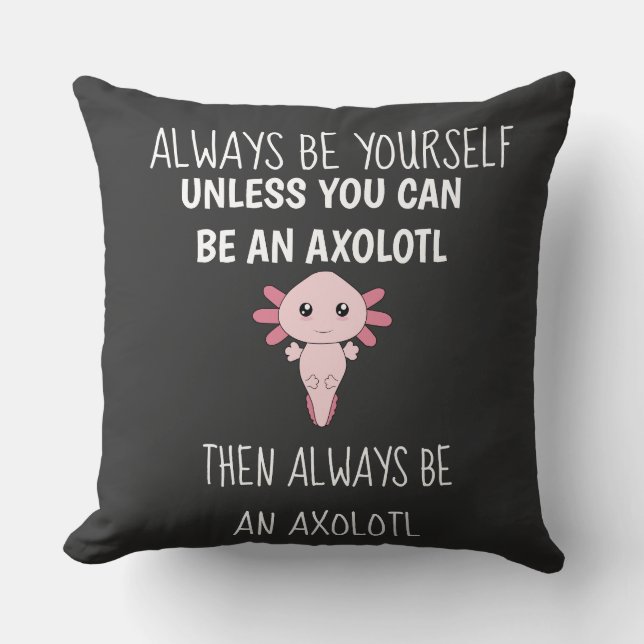 Axolotl Funny Gamers Gamer Dekorativ kudde (Framsida)