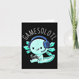 Axolotl Gamer Anime-presenter Kawaii Pojkar Flicko Kort
