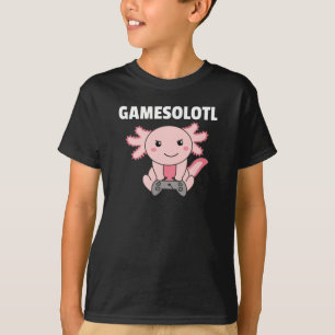 Axolotl Gamesolotl Cute Animals for Gamers T Shirt
