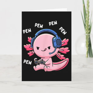 Axolotl Gaming Barn Pojkar Flickor Anime Dataspel Kort