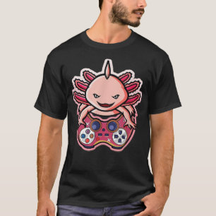 Axolotl Gaming Kids Boys Girls Anime Video Game Ga T Shirt