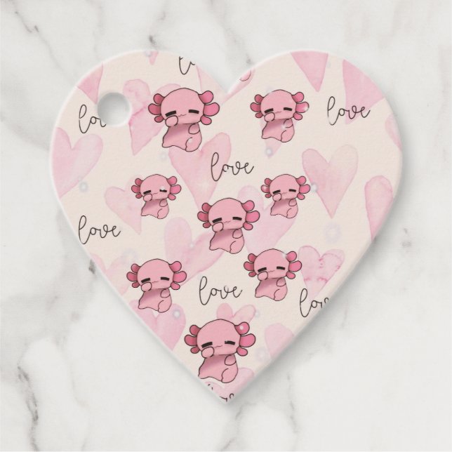 Axolotl Gåvor Etiketter (Framsida)