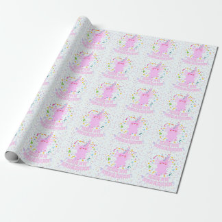 Axolotl gift wrap presentpapper