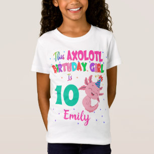 Axolotl Girl är Amphibian Salamander T Shirt