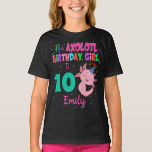 Axolotl Girl är Amphibian Salamander T-Shirt