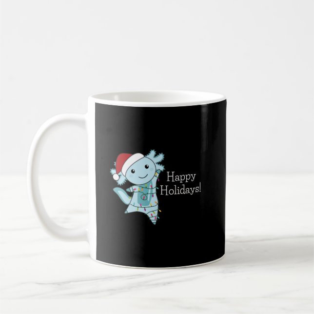 Axolotl God jul Winter Animals Axolotls Kaffemugg (Vänster)