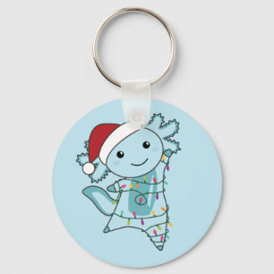 Axolotl God jul Winter Animals Axolotls Ke Nyckelring