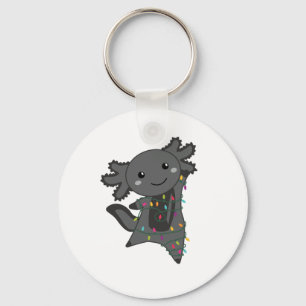 Axolotl God jul Winter Animals Axolotls Nyckelring