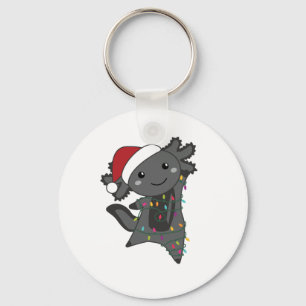 Axolotl God jul Winter Animals Axolotls Nyckelring