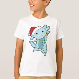 Axolotl God jul Winter Animals Axolotls T Shirt