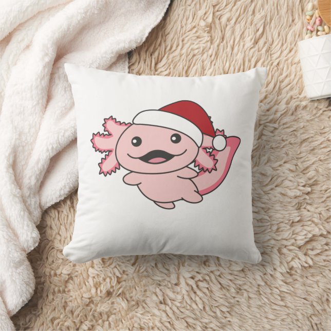 Axolotl God jul Winter Axolotl Kudde (Filt)