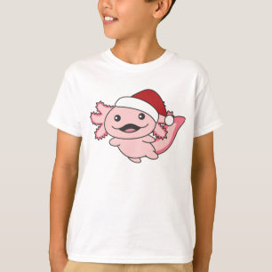 Axolotl God jul Winter Axolotl T Shirt