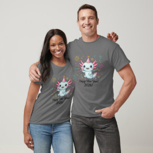 Axolotl Gott Nytt År 2026 Party T-Shirt