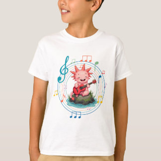 Axolotl guitar t shirt
