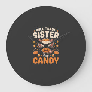 Axolotl Halloween Godis Handel Vektordesign_1 Stor Klocka