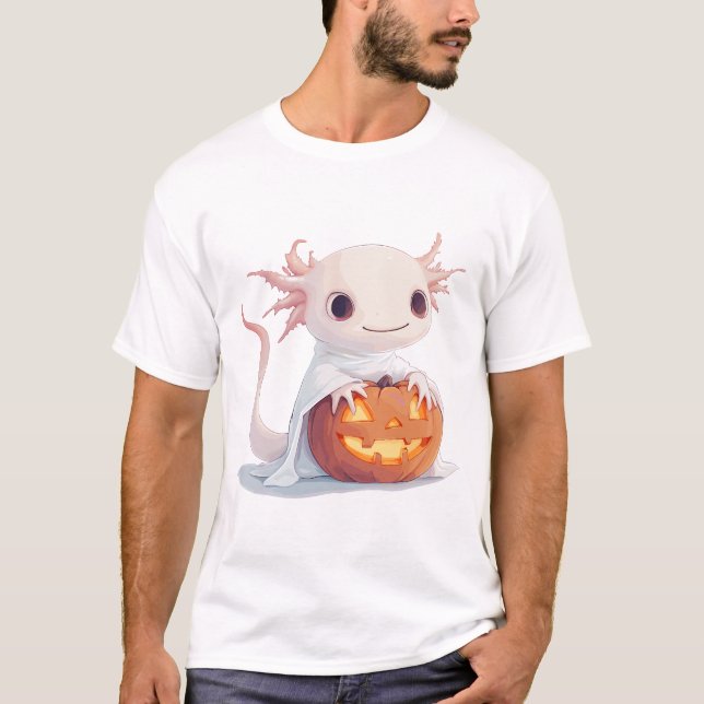 Axolotl Halloween T Shirt (Framsida)