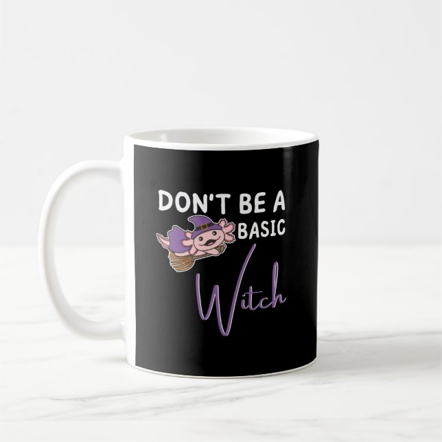 Axolotl Halloween Witches är inte en vanlig Witch Kaffemugg (Vänster)