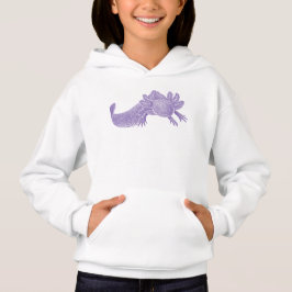 Axolotl-hoodie för barn - PURPLE T Shirt