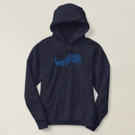 Axolotl Hoodie - MARINBLÅ