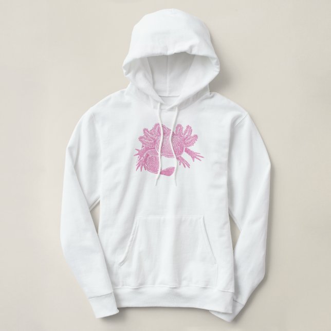 Axolotl Hoodie - RÖD T Shirt (Design framsida)
