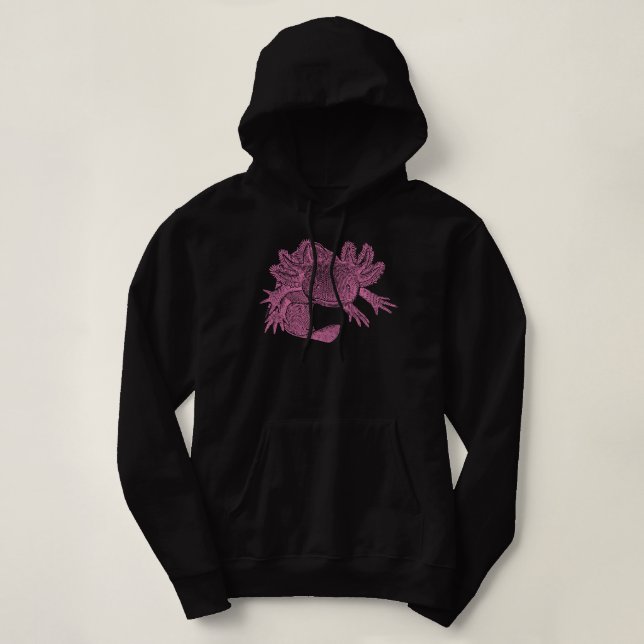 Axolotl Hoodie - ROSA T Shirt (Design framsida)