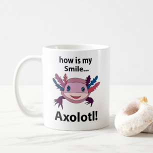 Axolotl Hur är min sjö-funny Axolotl? Kaffemugg