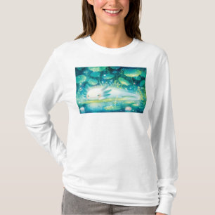 Axolotl i den magiska dammen t shirt
