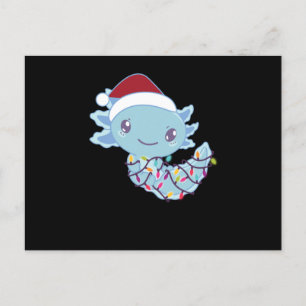 Axolotl i Fairy Ljus Ljuskjulen Vykort