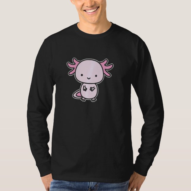 Axolotl Inside Pocket som vaktar dig vandrande fis T Shirt (Framsida)